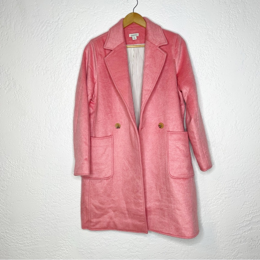 SUNDANCE Wool Blend Coat Pink Size Medium